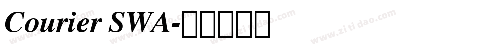 Courier SWA字体转换